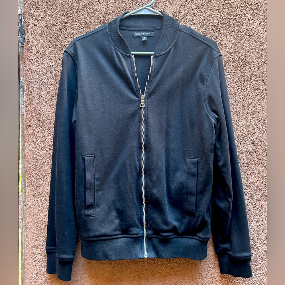 Banana Republic Men’s Black Bomber Jacket